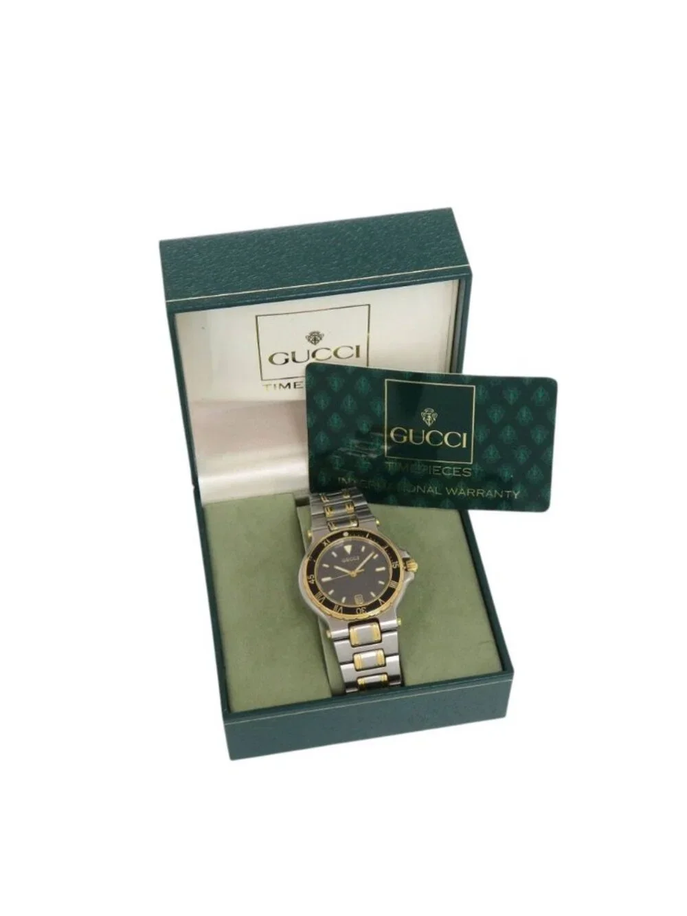Gucci SS Gray Gold Silver Quartz Watch